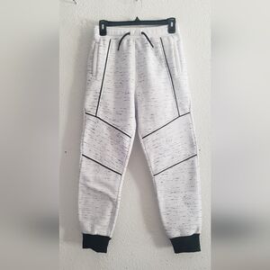 White Joggers with Seam Detailing